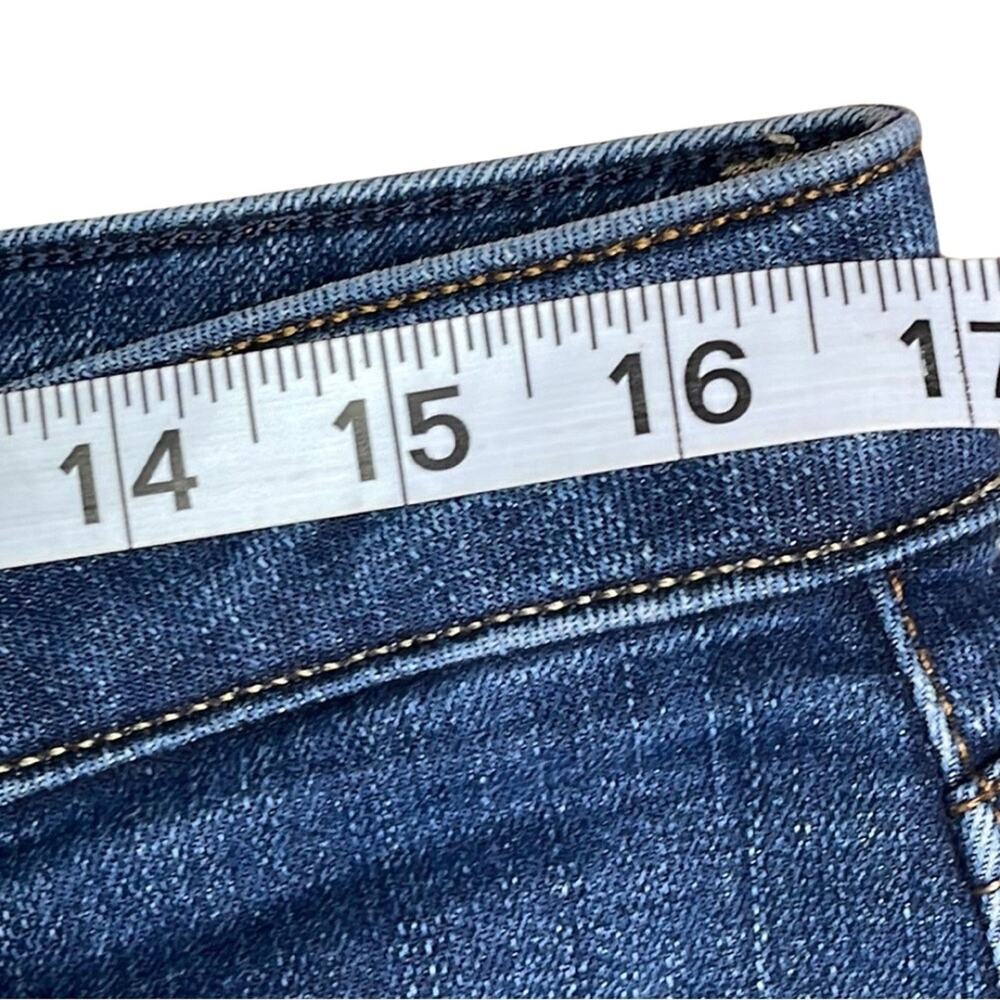 Lee jeans straight leg relaxed fit blue slimming high rise 5 pocket denim sz 34P - Picture 5 of 5